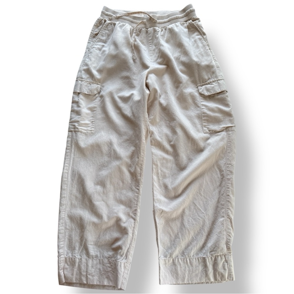 Pact Canopy Linen Blend Wide Leg Pant Size Large